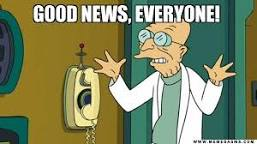 Illustration for article titled good news, everyone!